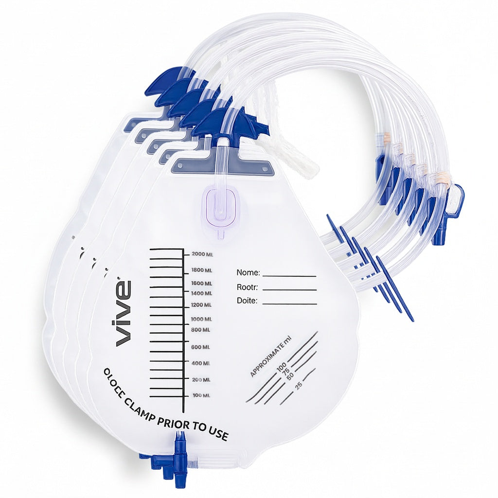 Urinary Drainage Bags Bedside - 5 Pack