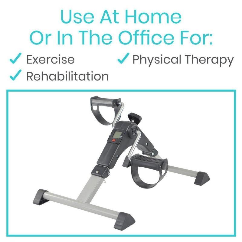 Folding Pedal Exerciser - Silver Vein