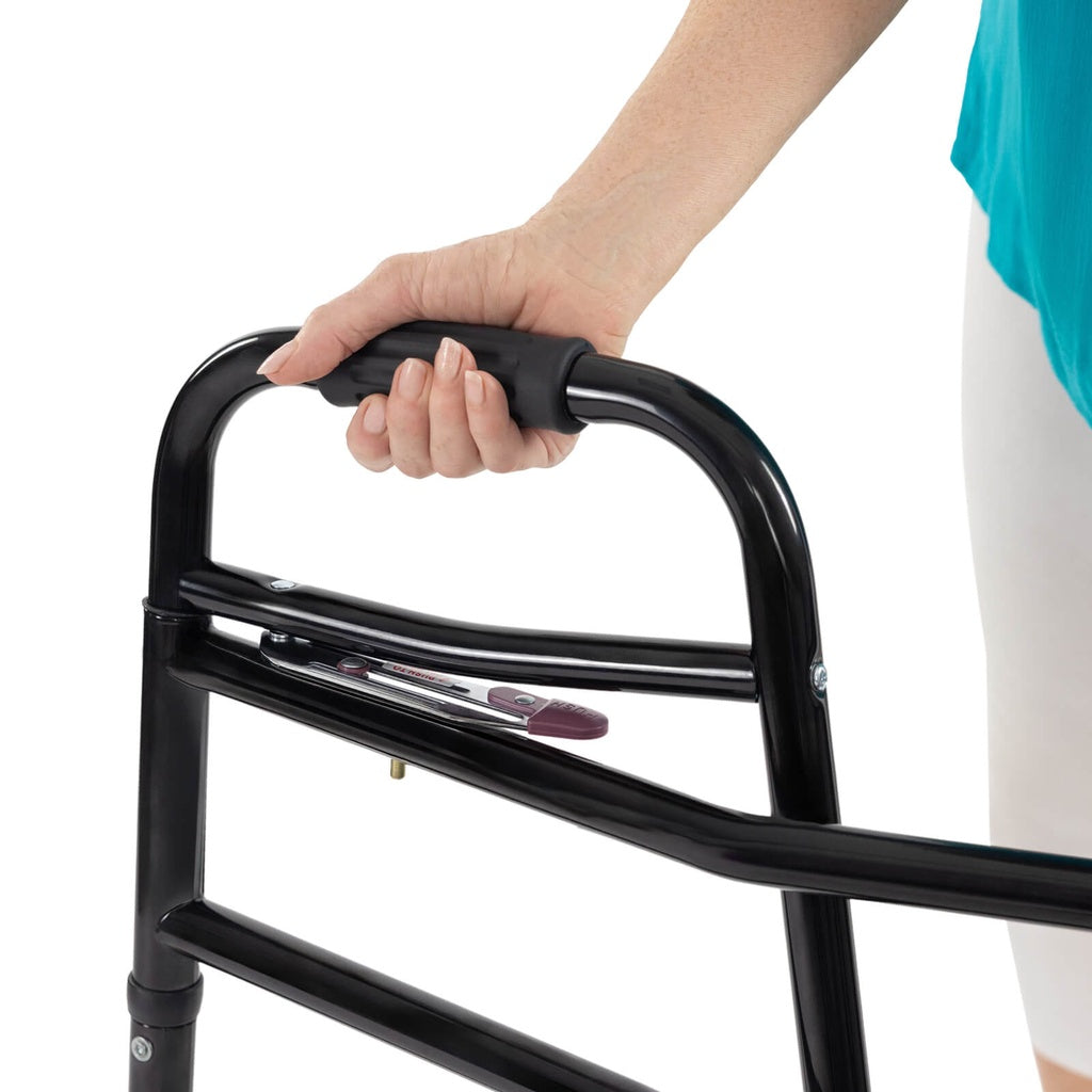 Bariatric Walker with Wheels - Black