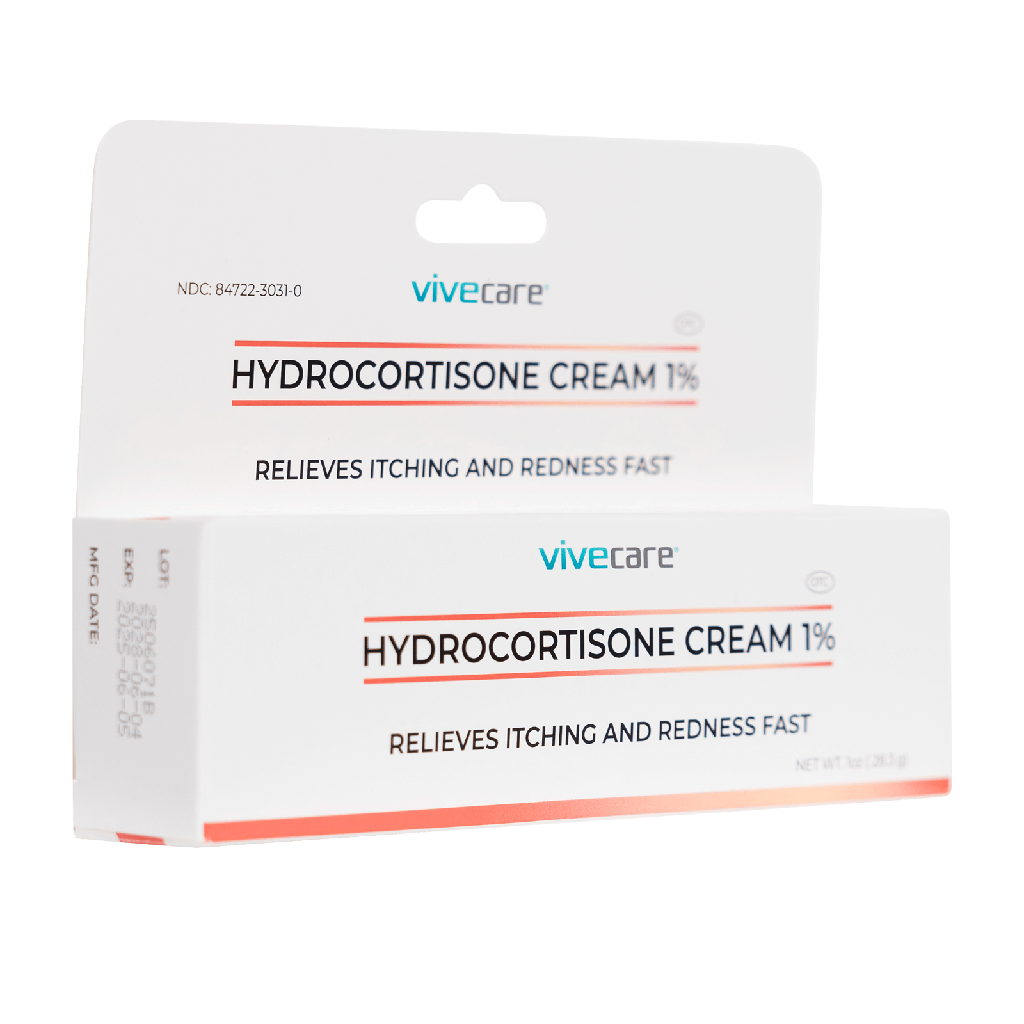 Hydrocortisone Cream 1% Vive Care - 1oz / 4 Pack