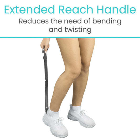 Shoehorn With Sock Remover Clear 23’’