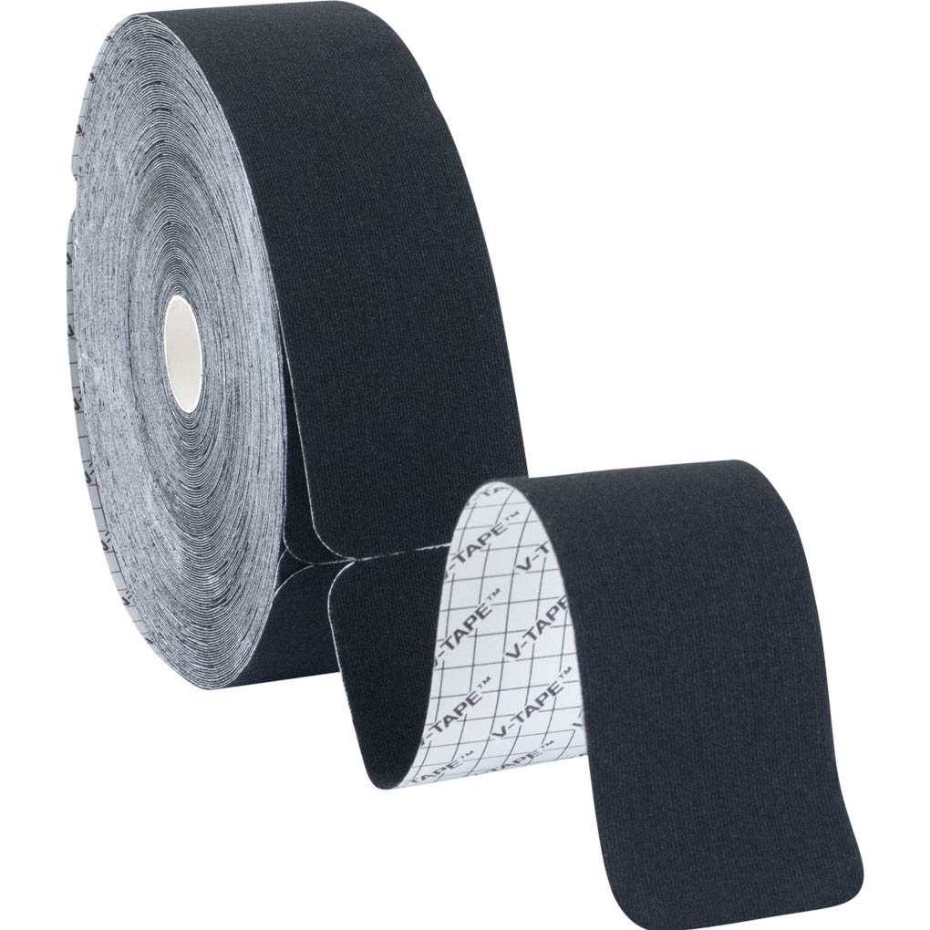 Kinesiology Tape Pre-Cut 2’’x105’ Black