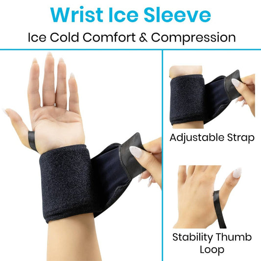 Reusable Hot & Cold Wrist Therapy Wraps, 2 Pack - Orthopedics & Bracing