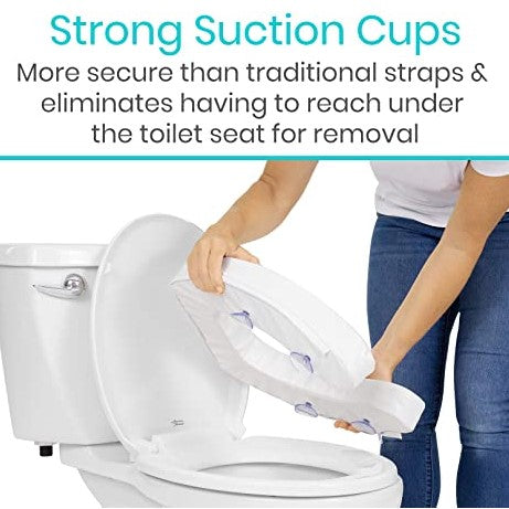 Cushioned Toilet Seat Riser 4’’ Soft
