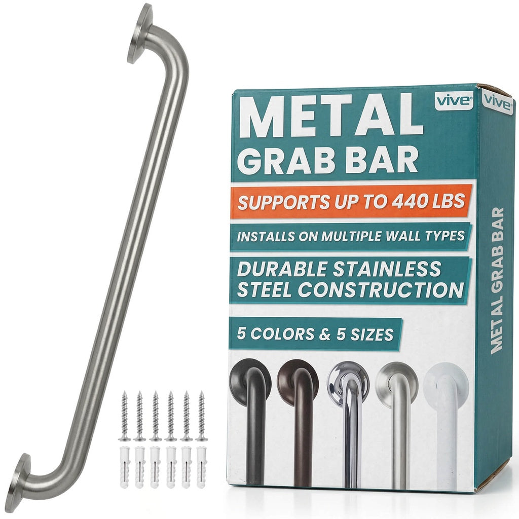 Metal Grab Bar - 36’’ / Single / Brushed Nickel