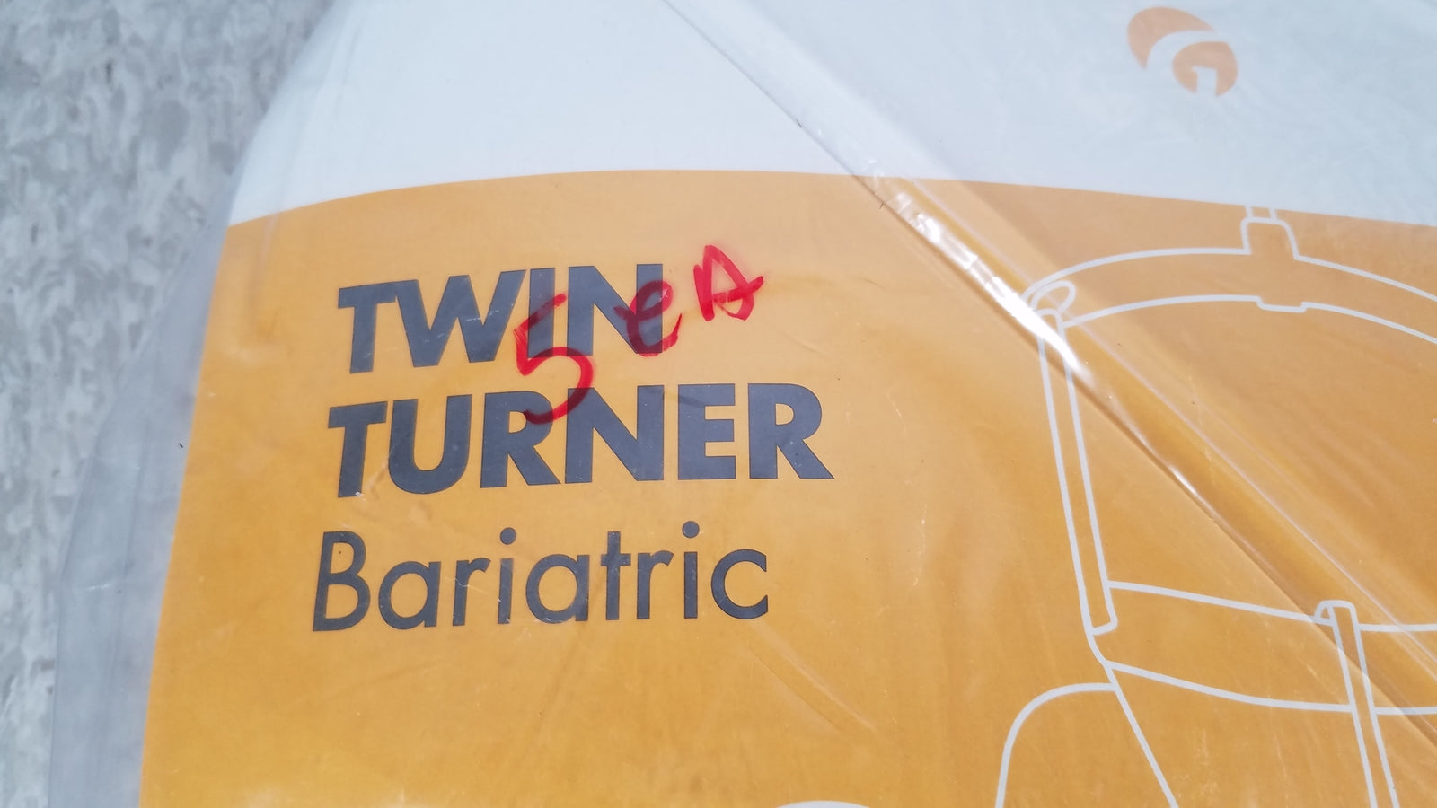 Guldmann Twin Turner Bariatric 28760 Polyester Sling One Size