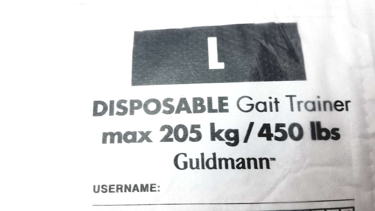 Guldmann Sizing Guide Guldmann Disposable Gait Trainer Max 205 Kg 450 Lbs Size Large – OB1 ...