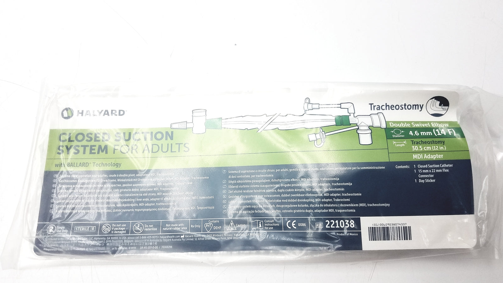 Halyard 221038 Closed Suction System For Adults – OB1 Medical Equipment