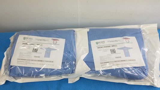 Poss Medical Supplies E104180 AAMI Level 4 Surgical Gown, XX-Large - Lot of 2
