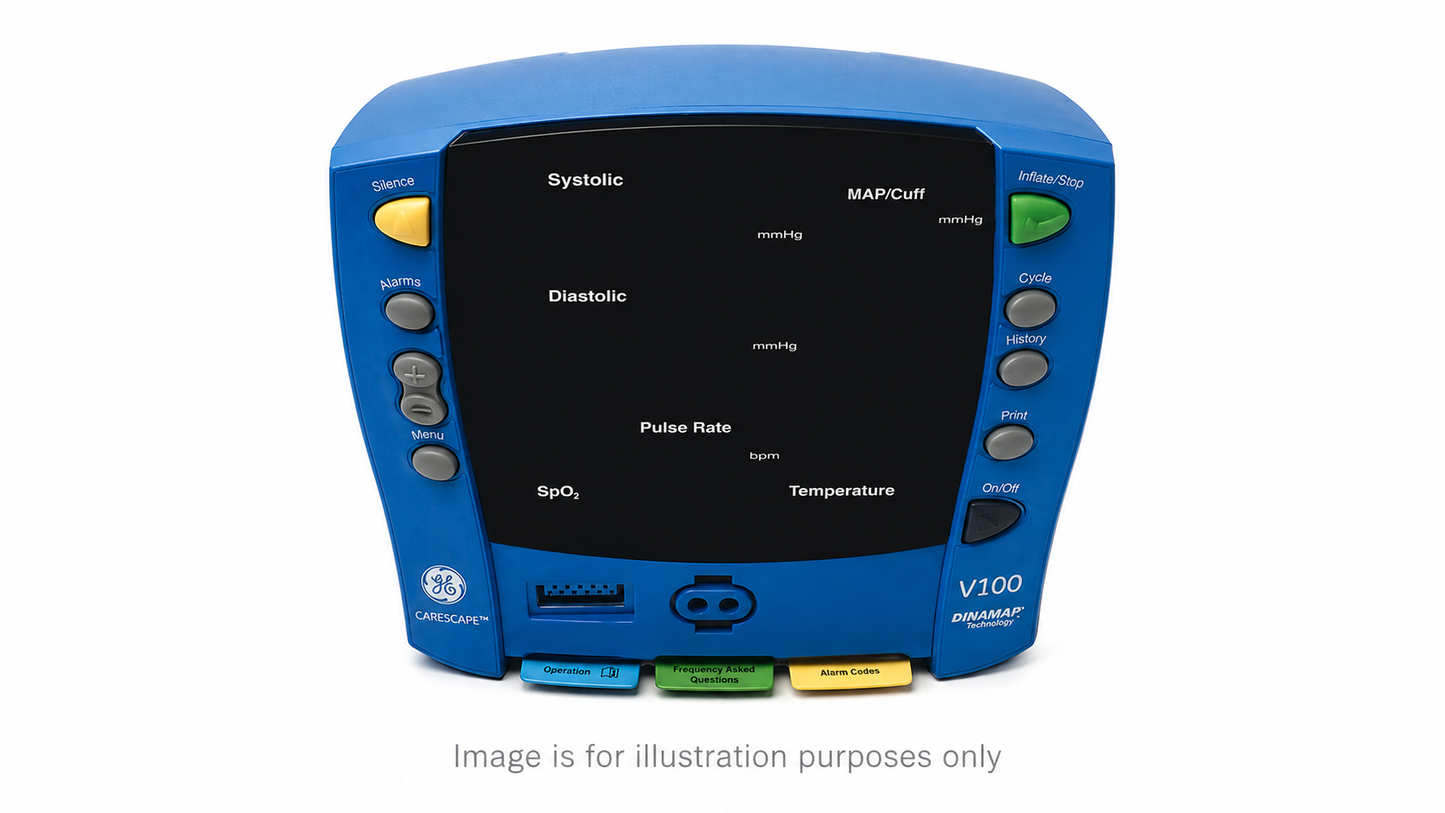 GE Healthcare CARESCAPE V100 Patient/Vital Signs Monitor - Pre-Owned