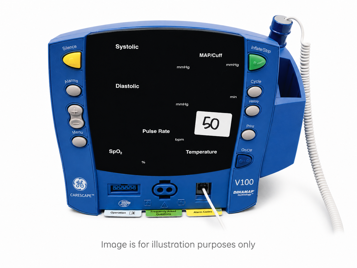 GE Healthcare V100 Patient/Vital Signs Monitor - Pre-Owned