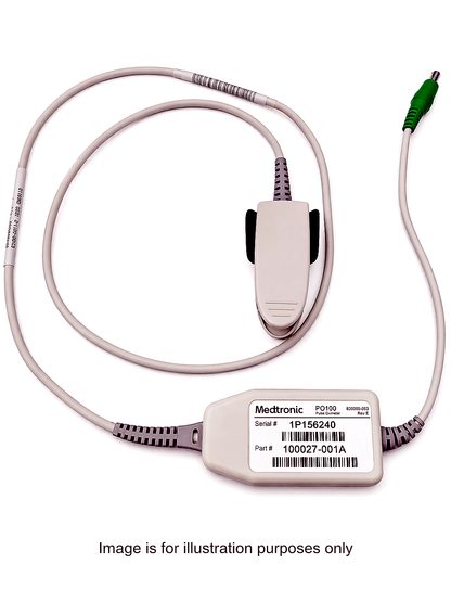 Medtronic PO100, 100027-001A SpO2/Pulse Oximeter Sensor - Pre-Owned