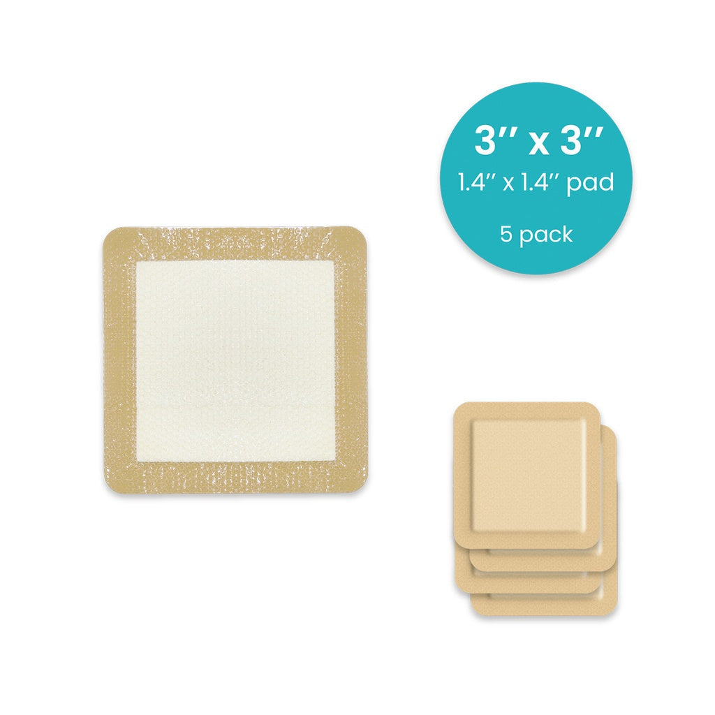Silicone Foam Dressing Vive Care - 3’’x3’’