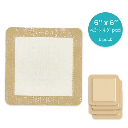 Silicone Foam Dressing Vive Care - 6’’x6’’
