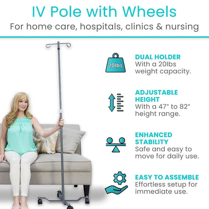 IV Pole (Bulk 4 Pack)