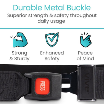 Adjustable Mobilization Therapy Belt With Removable Pad - Mobility & Transfer Equipment