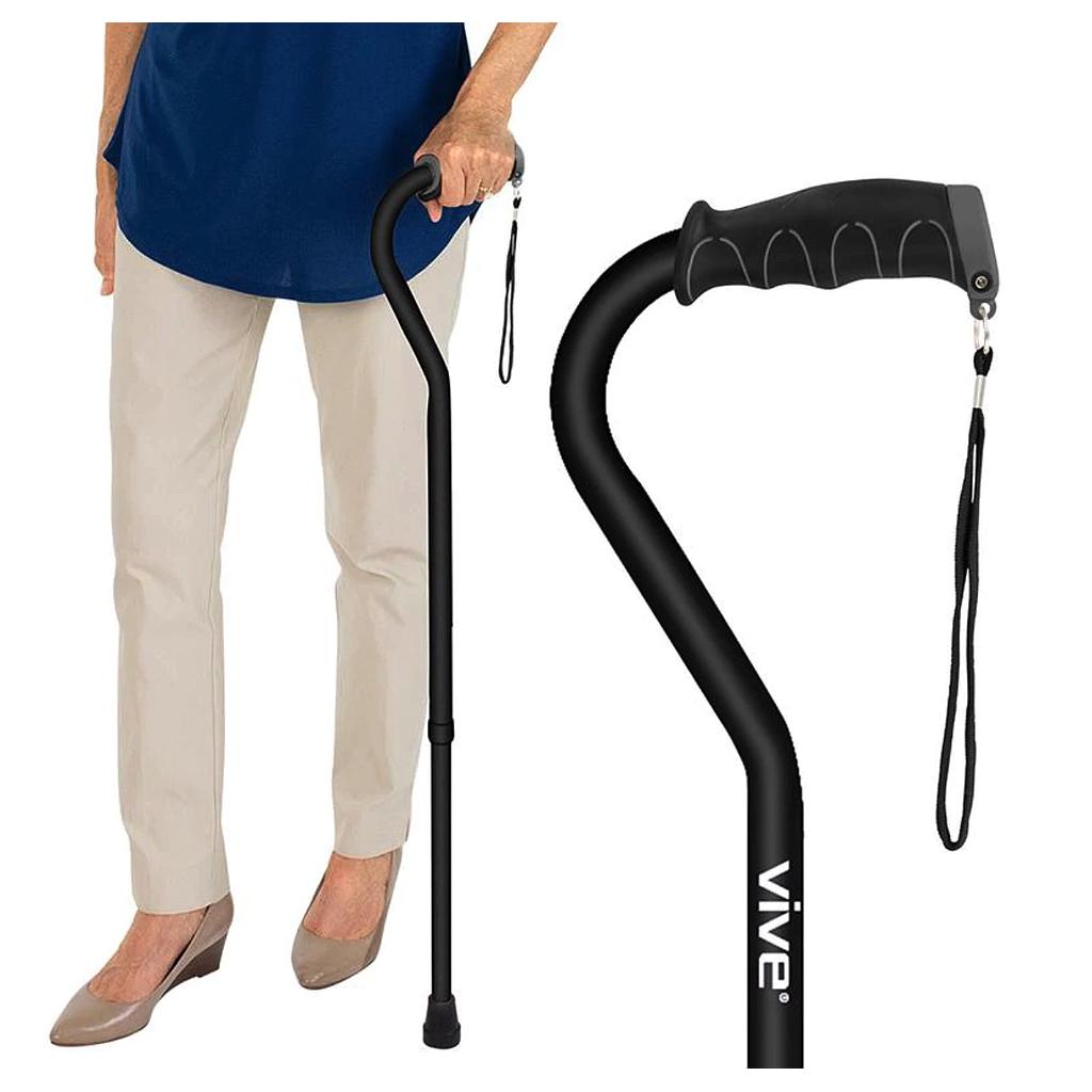 Offset Cane (24 Pack) - Black