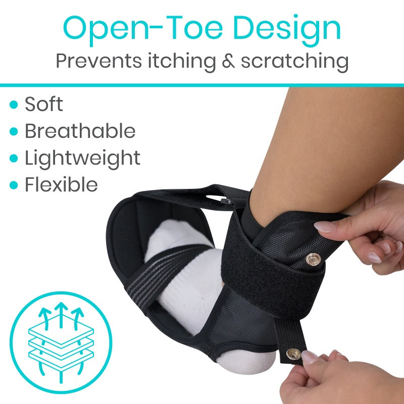 Adjustable Plantar Fasciitis Stretch Splint With Open Toe - Orthopedics & Bracing