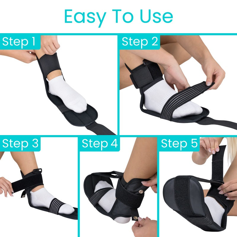 Adjustable Plantar Fasciitis Stretch Splint With Open Toe - Orthopedics & Bracing