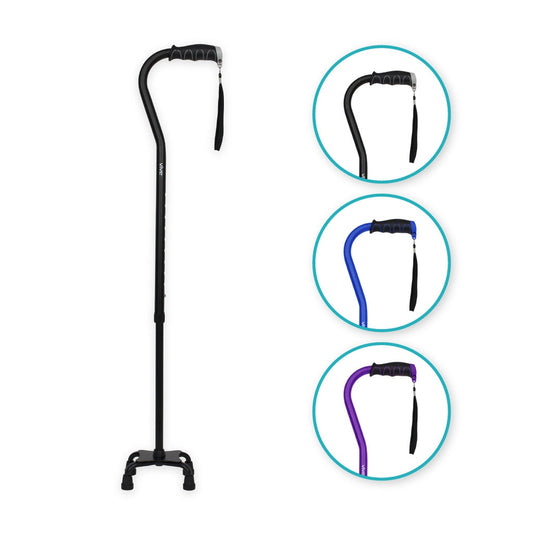 Quad Cane (8 Pack) - Black