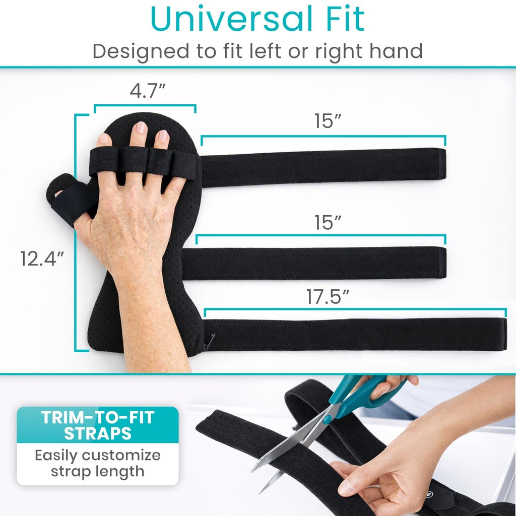 Adjustable Resting Hand Splint With Finger Supports - Orthopedics & Bracing