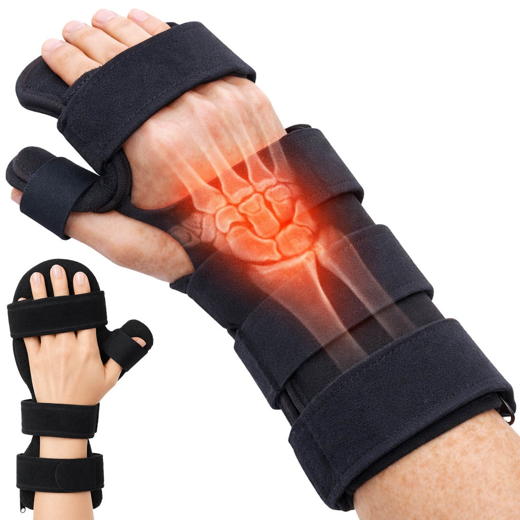 Adjustable Resting Hand Splint With Finger Supports - Orthopedics & Bracing