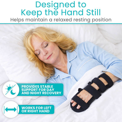 Adjustable Resting Hand Splint With Finger Supports - Orthopedics & Bracing
