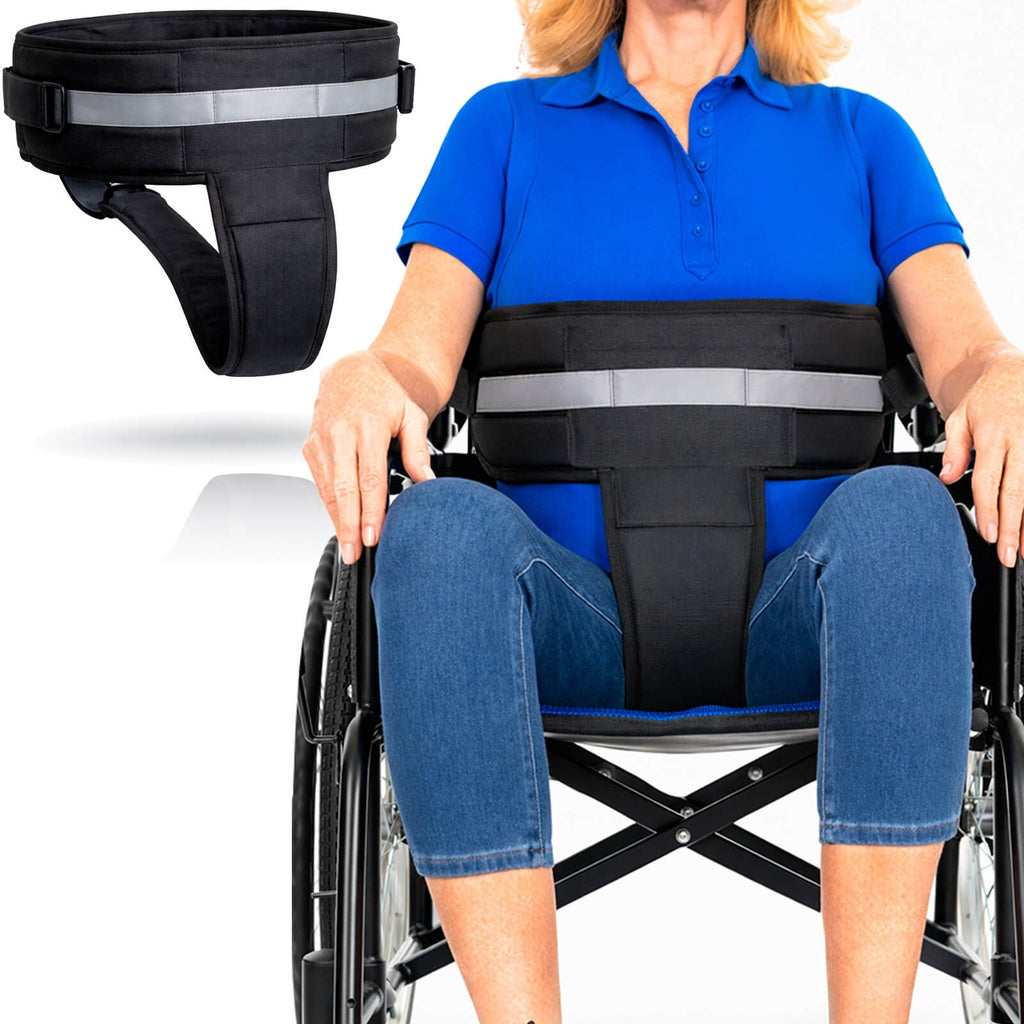 Adjustable Wheelchair Waist & Pelvic Support Harness - Mobility & Transfer Equipment
