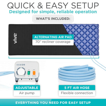 Alternating-Pressure Seat Pad With Pump For Pressure Relief - Hospital Beds & Accessories