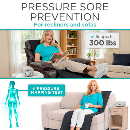 Alternating-Pressure Seat Pad With Pump For Pressure Relief - Hospital Beds & Accessories