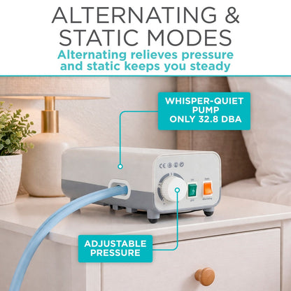 Alternating-Pressure Seat Pad With Pump For Pressure Relief - Hospital Beds & Accessories
