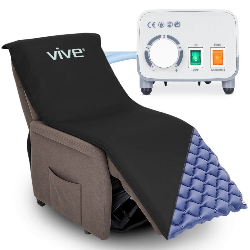 Alternating-Pressure Seat Pad With Pump For Pressure Relief - Hospital Beds & Accessories
