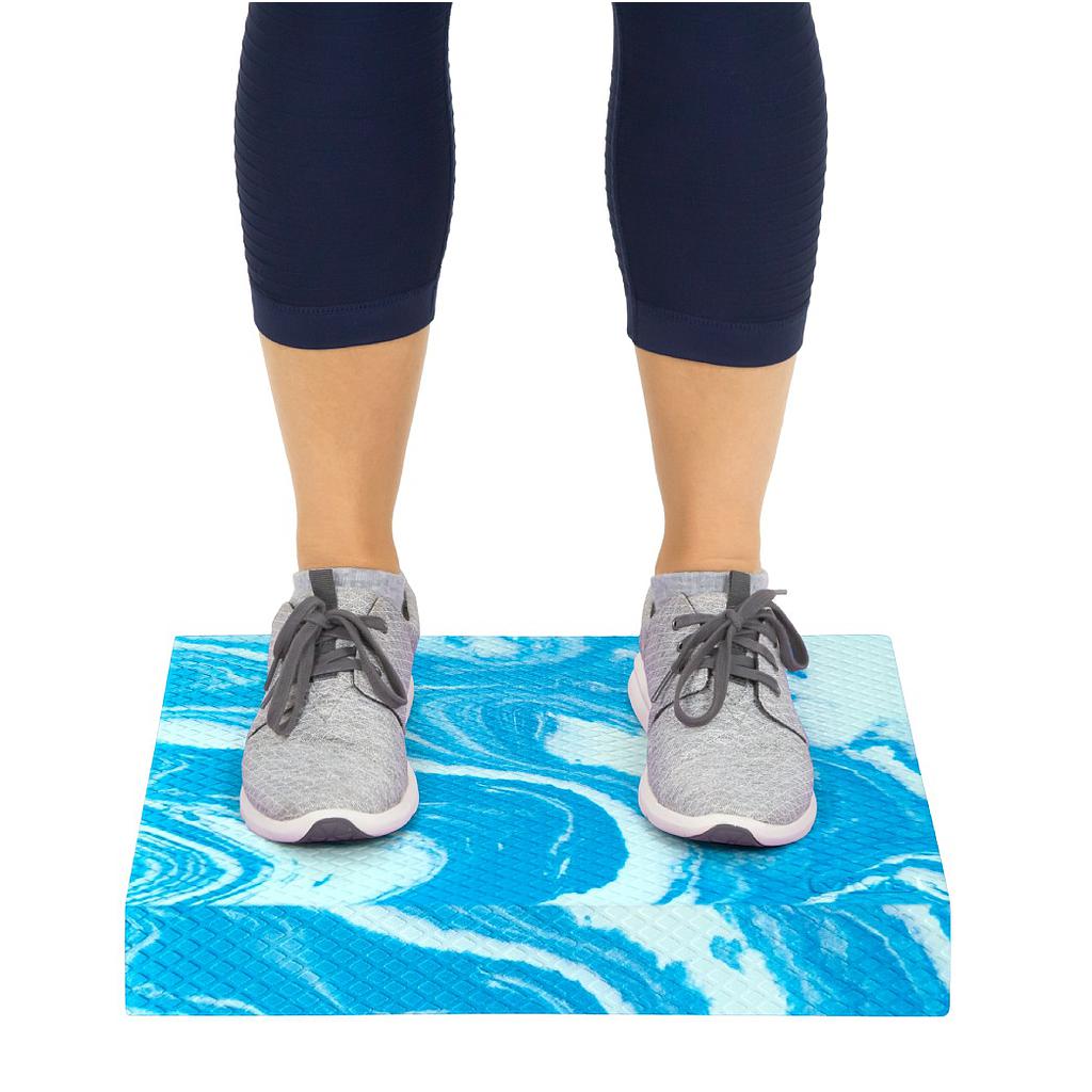 Balance Pad - Blue and Grey Swirl