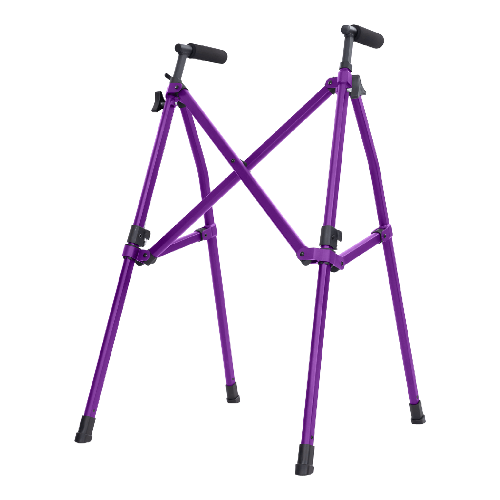 Compact Folding Walker With Non-Slip Support Tips - Purple - Mobility & Transfer Equipment
