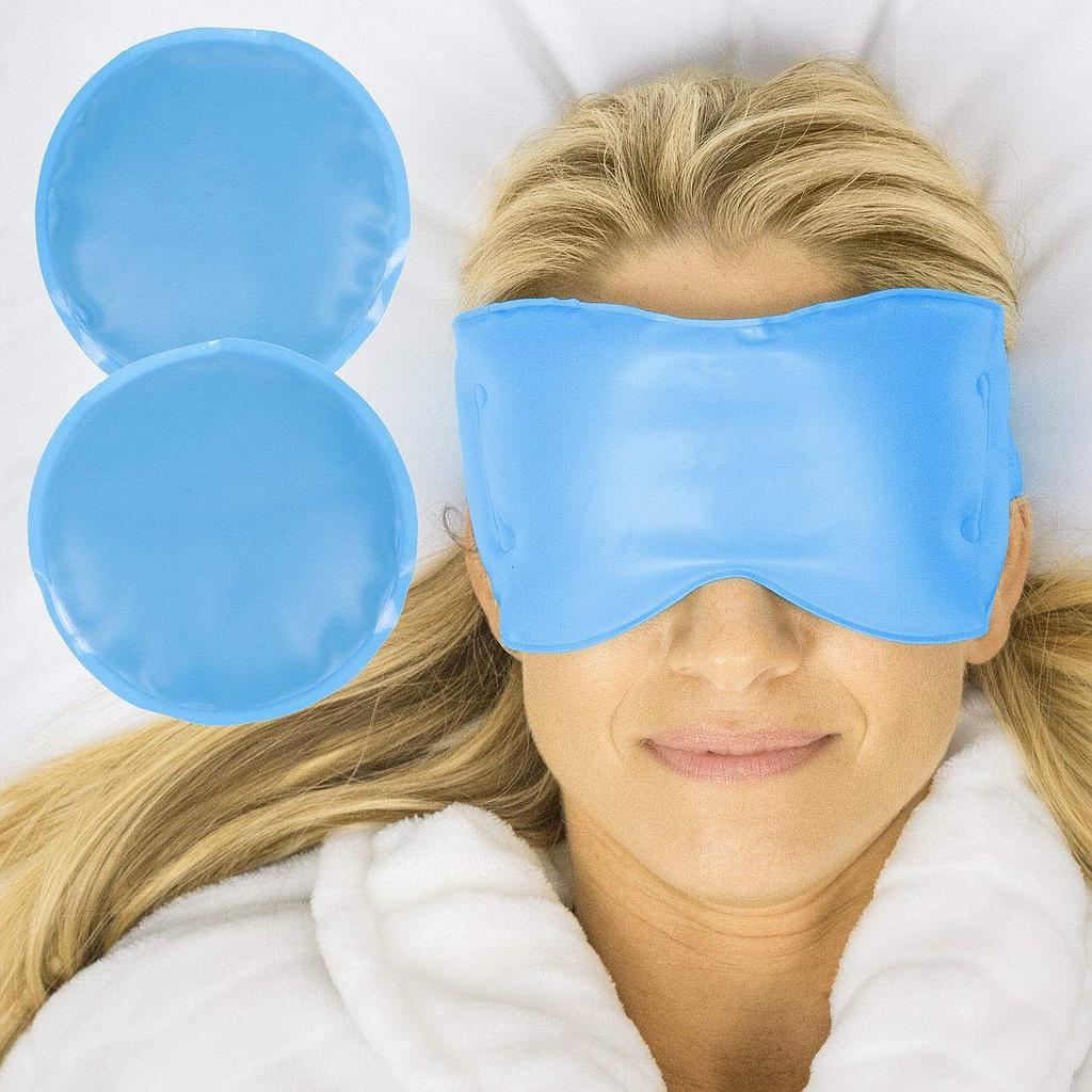 Cooling Gel Eye Mask Reusable Hot and Cold Therapy Wrap - Cold Therapy Eye Mask