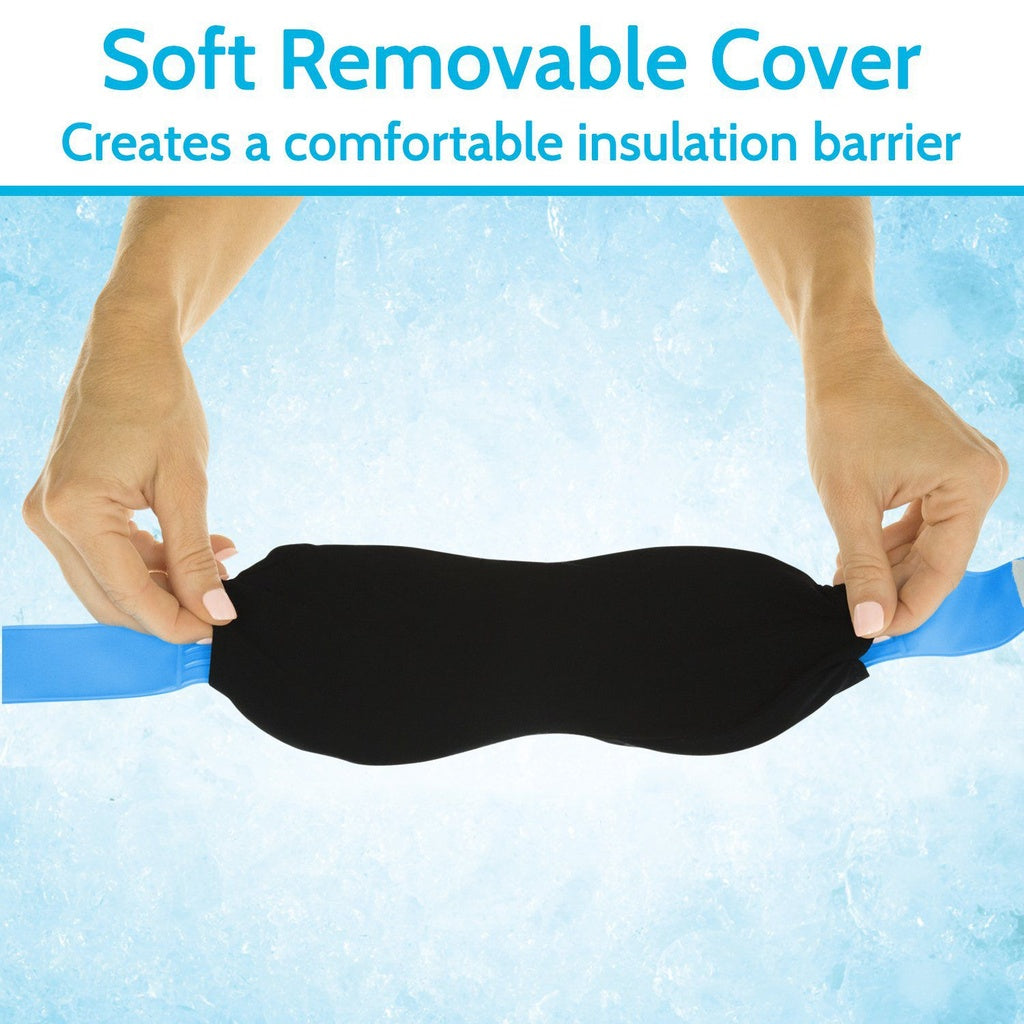 Cooling Gel Eye Mask Reusable Hot and Cold Therapy Wrap - Cold Therapy Eye Mask