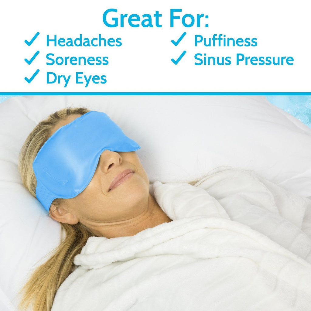 Cooling Gel Eye Mask Reusable Hot and Cold Therapy Wrap - Cold Therapy Eye Mask