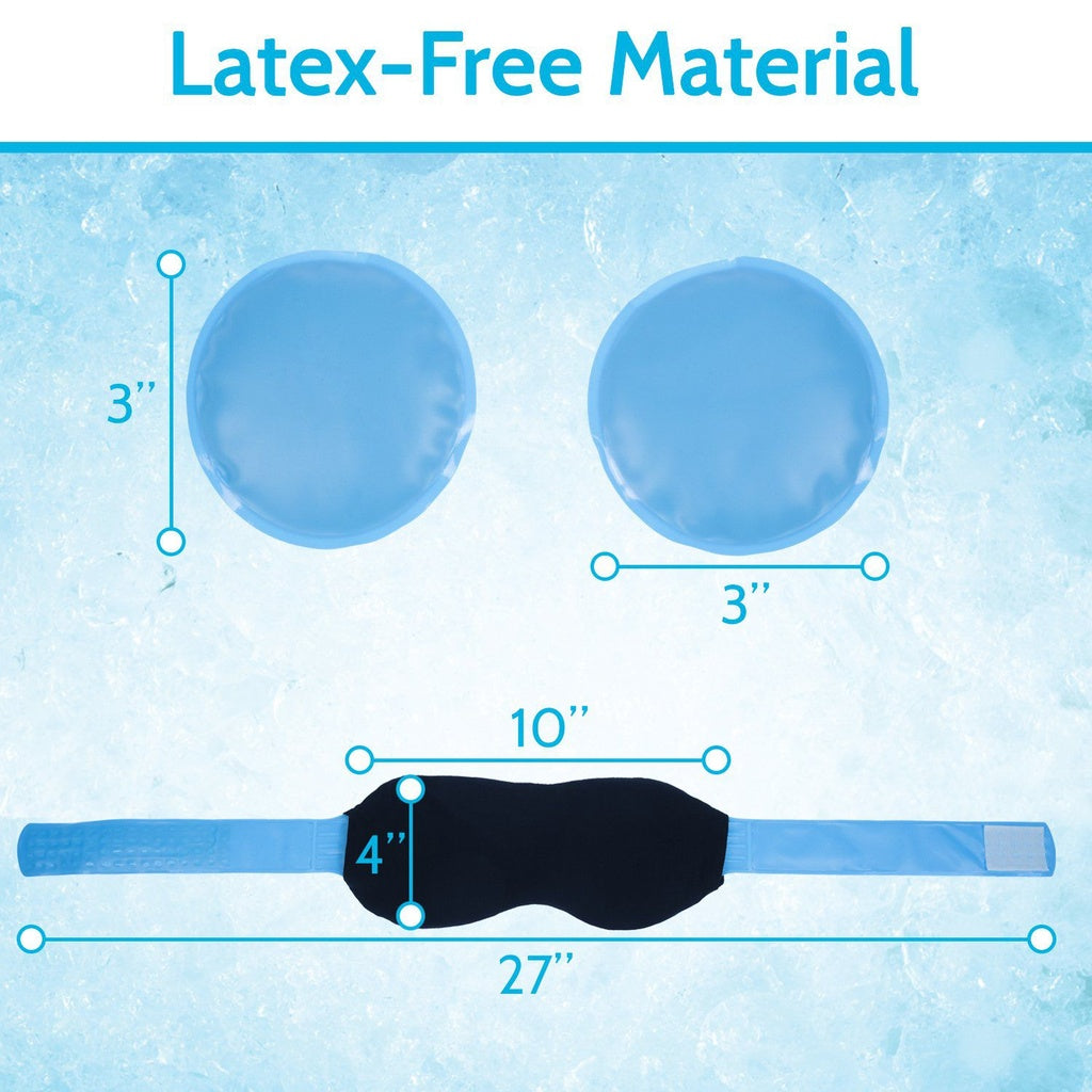 Cooling Gel Eye Mask Reusable Hot and Cold Therapy Wrap - Cold Therapy Eye Mask