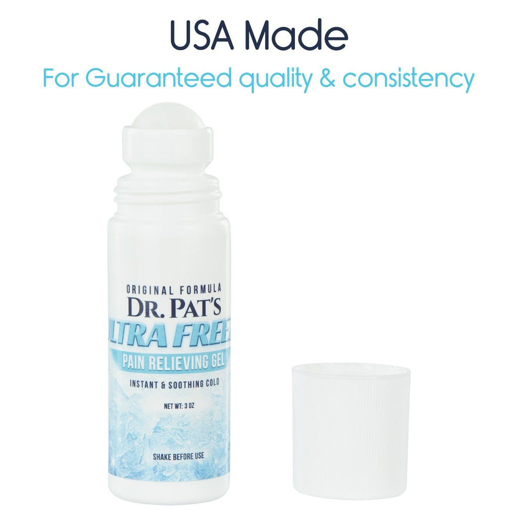 Dr. Pat’s Ultra Freeze Pain Cream 3oz Roll On (2 Pack)