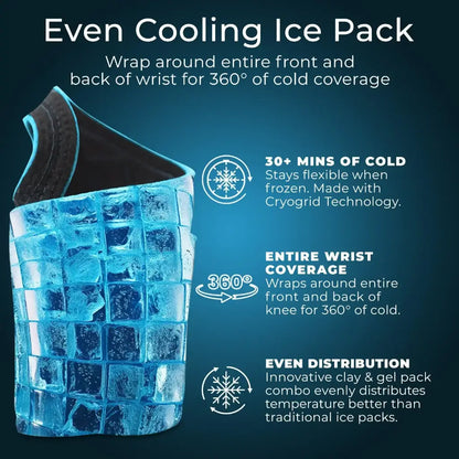 Cryogrid Cold-Therapy Wrist Wrap With Compression Support - Orthopedics & Bracing