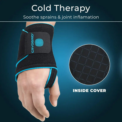 Cryogrid Cold-Therapy Wrist Wrap With Compression Support - Orthopedics & Bracing