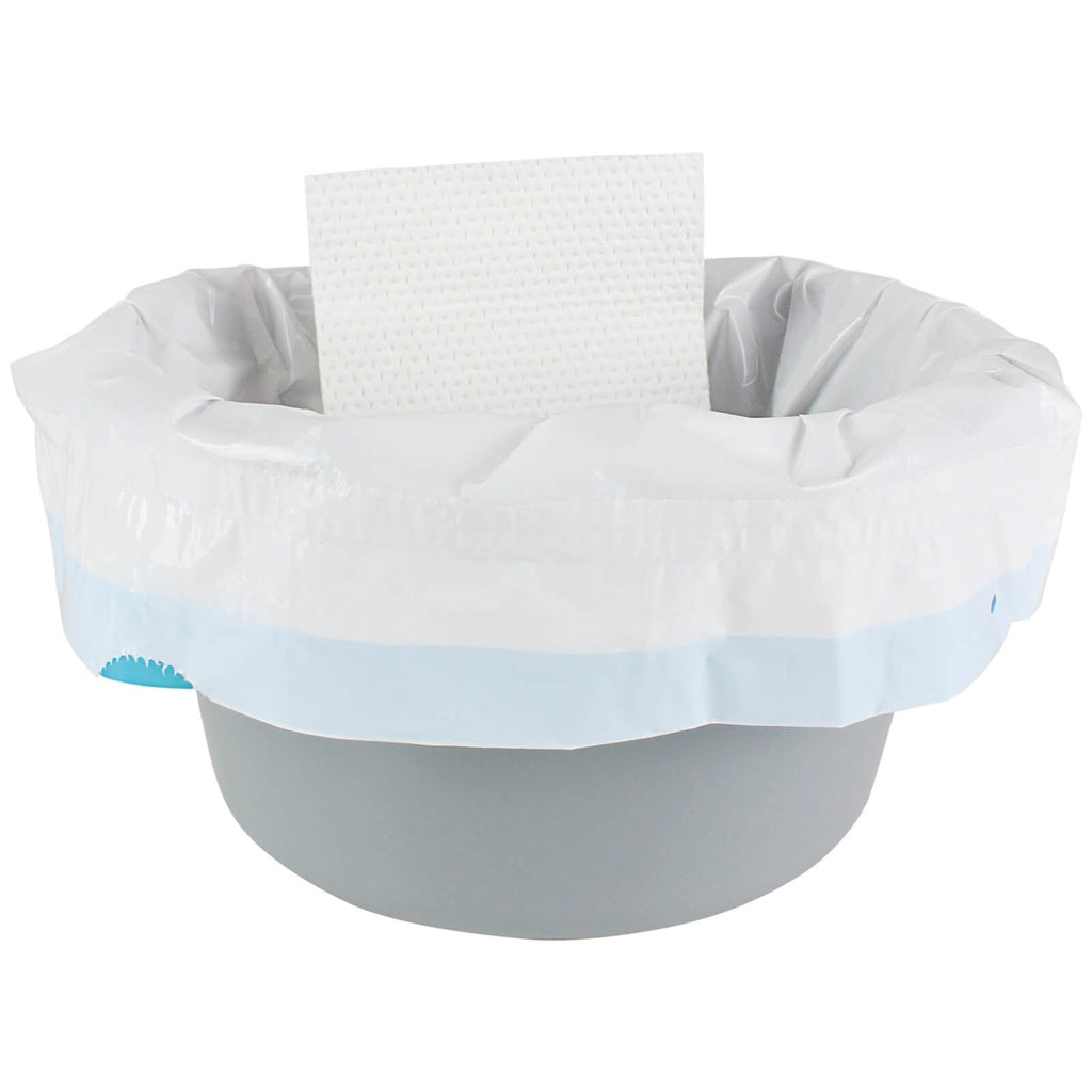 Disposable Commode Liners With Absorbent Pads and Drawstrings - Commode Liners