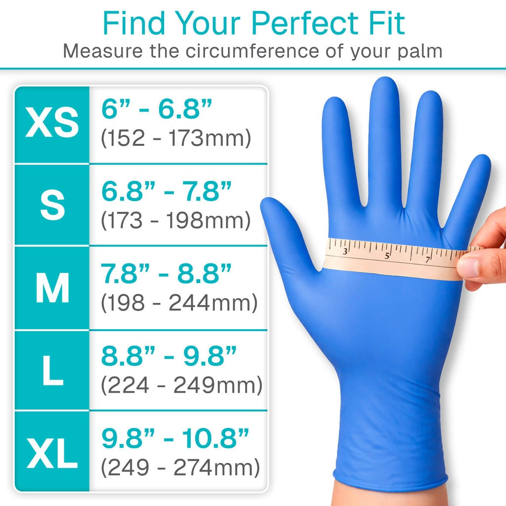 Disposable Nitrile Examination Gloves, 100 Count - Wound Care & Infection Control