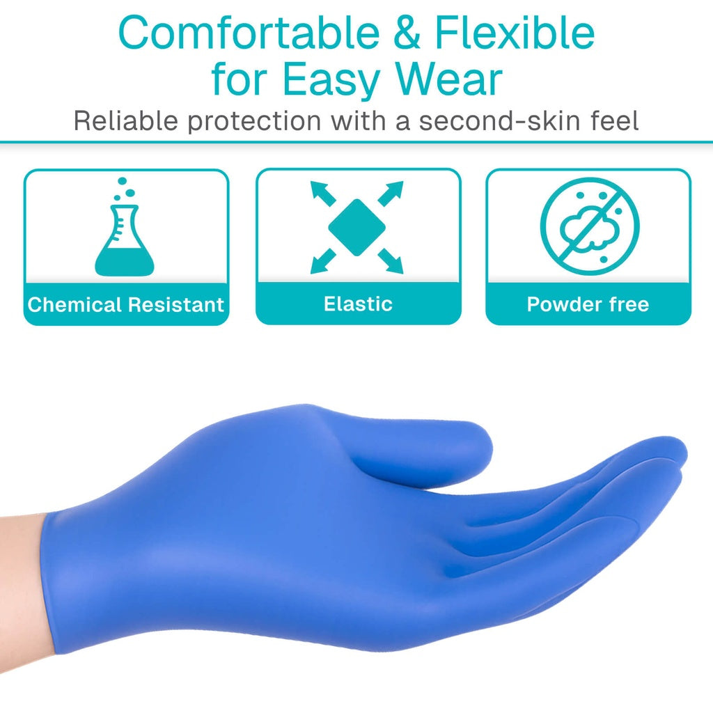 Disposable Nitrile Examination Gloves, 100 Count - Wound Care & Infection Control