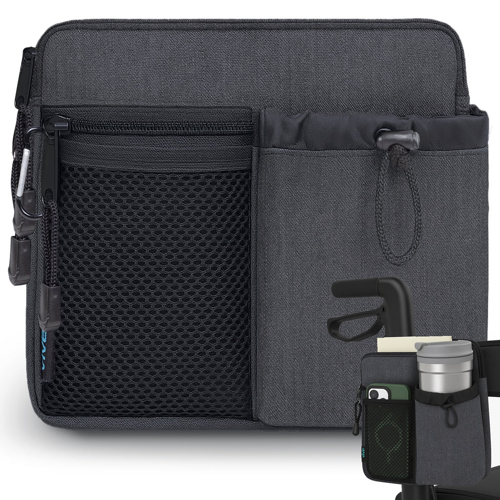 Ergonomic Rollator Storage Bag With Water-Resistant Material - Mobility & Transfer Equipment