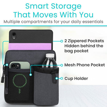 Ergonomic Rollator Storage Bag With Water-Resistant Material - Mobility & Transfer Equipment
