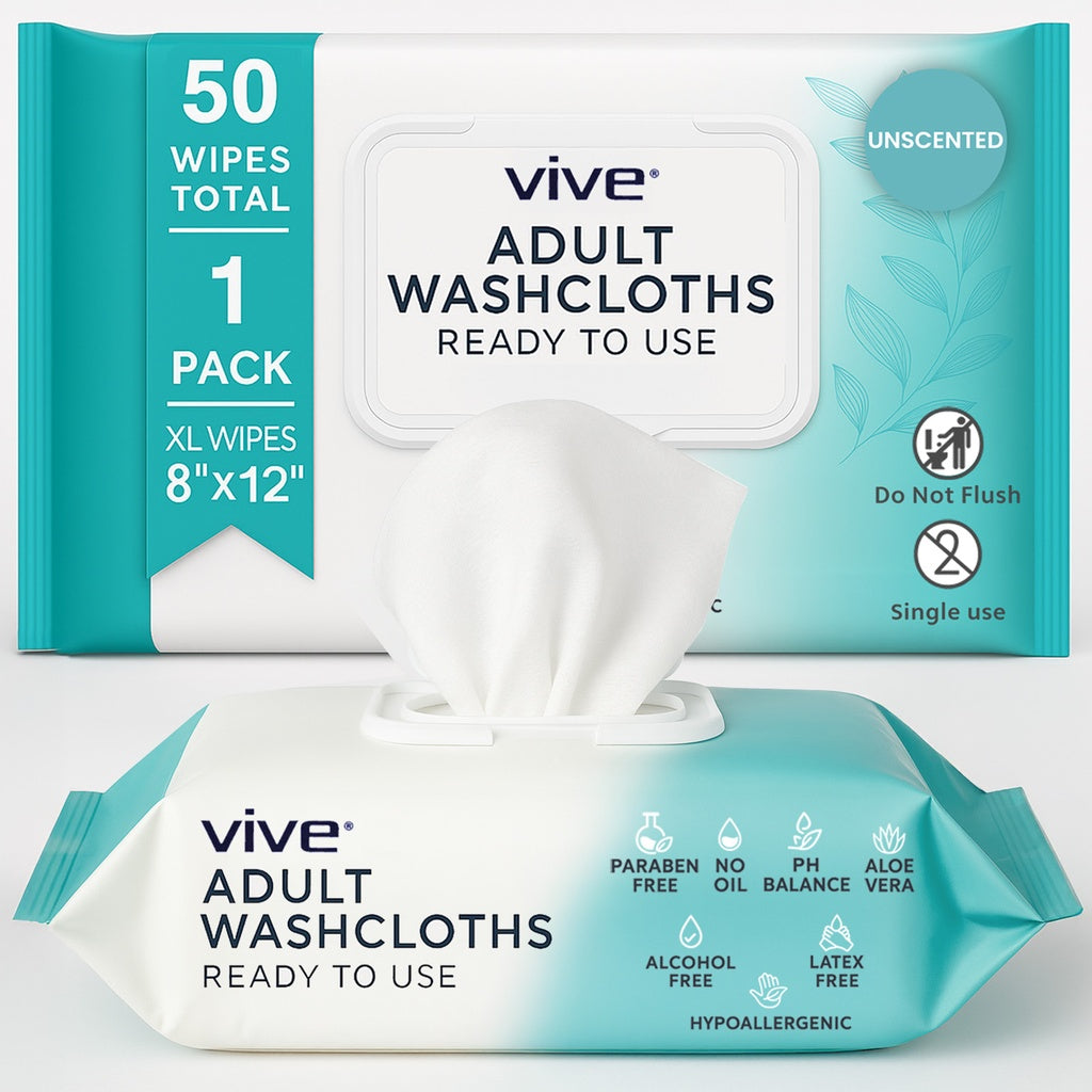 Adult Washcloths - No Scent / Single