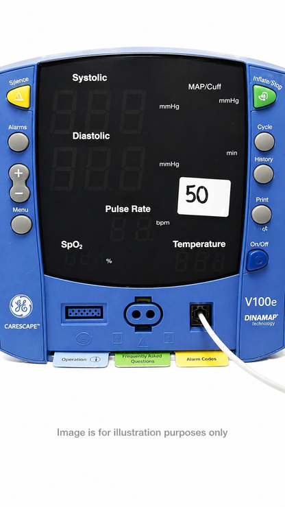 GE Healthcare V100 Patient/Vital Signs Monitor - Pre-Owned