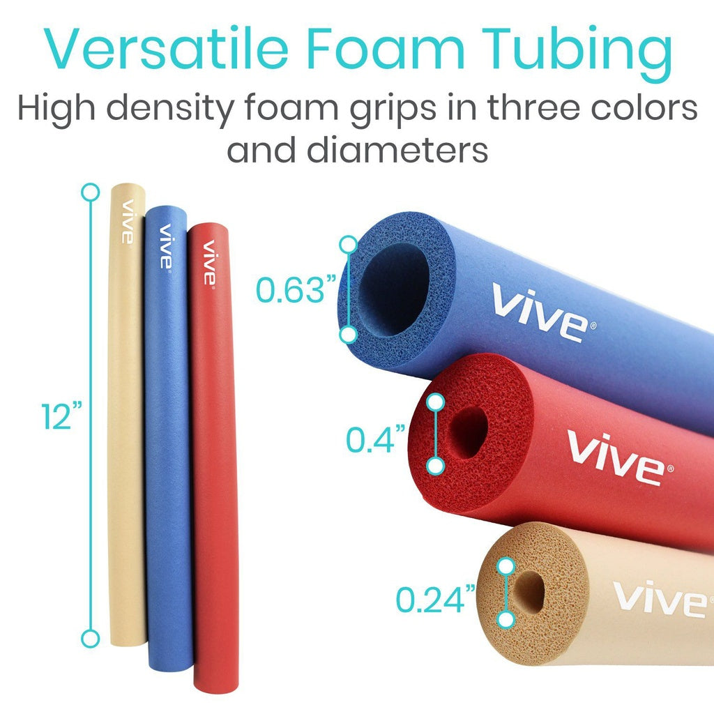 Foam Grip Tubing Assistive Utensil Handle Enlargers - Adaptive Grip Aid