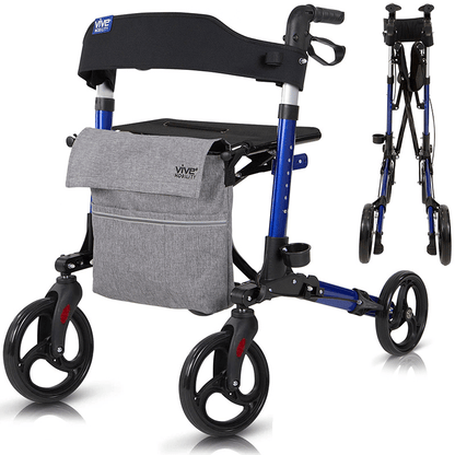 SunStride Rollator Walker - Blue